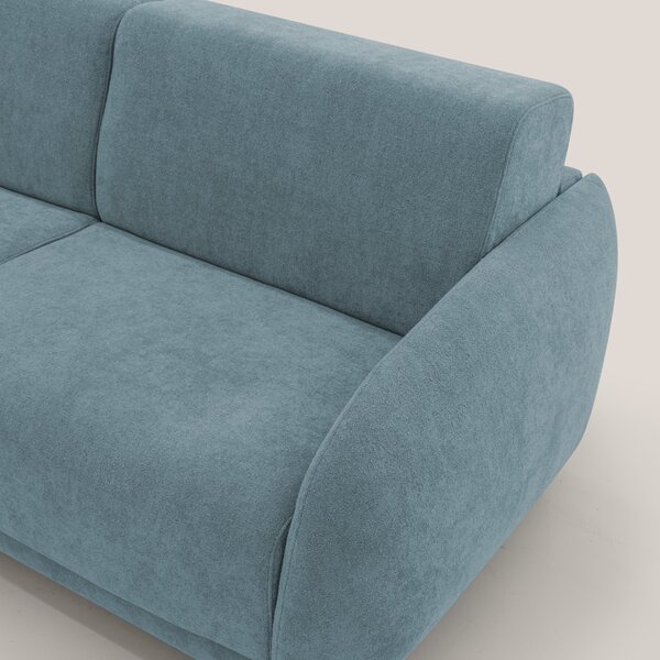 Giglio divano letto scandinavo japandi con materasso H18 cm in tessuto
