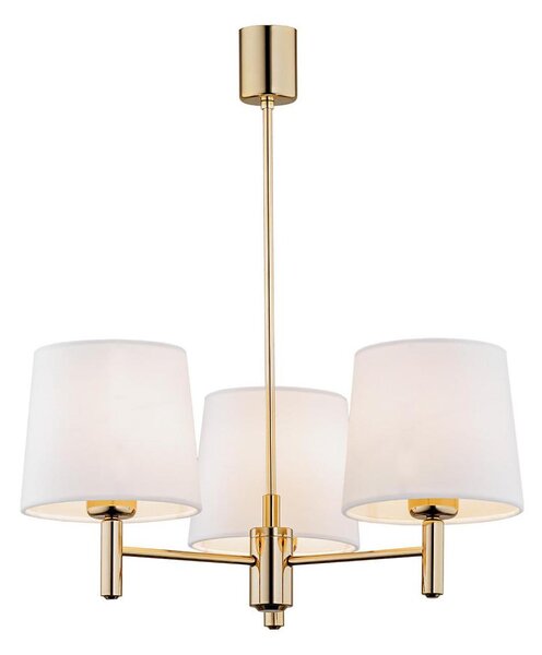 Brilagi - Lampadario su asta MONTE 3xE27/15W/230V crema/oro