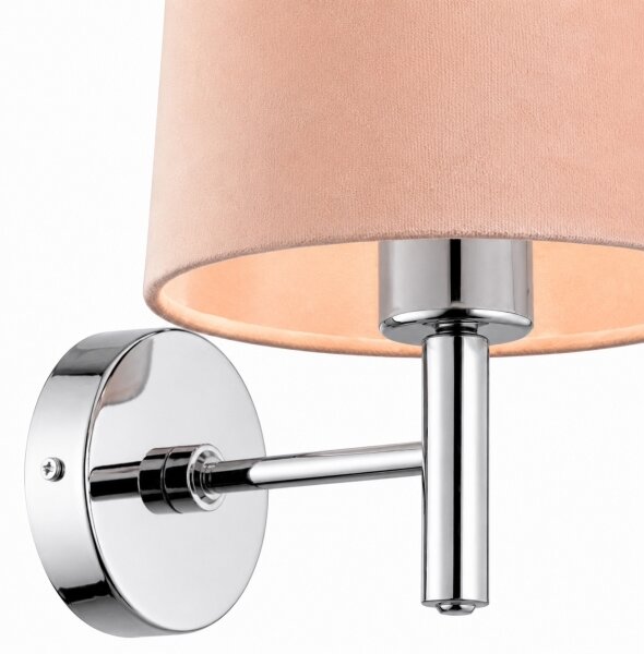 Brilagi - Applique MONTE 1xE27/15W/230V beige/cromo lucido