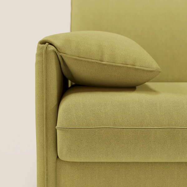 Primula divano letto angolare con materasso H18 cm - penisola contenit