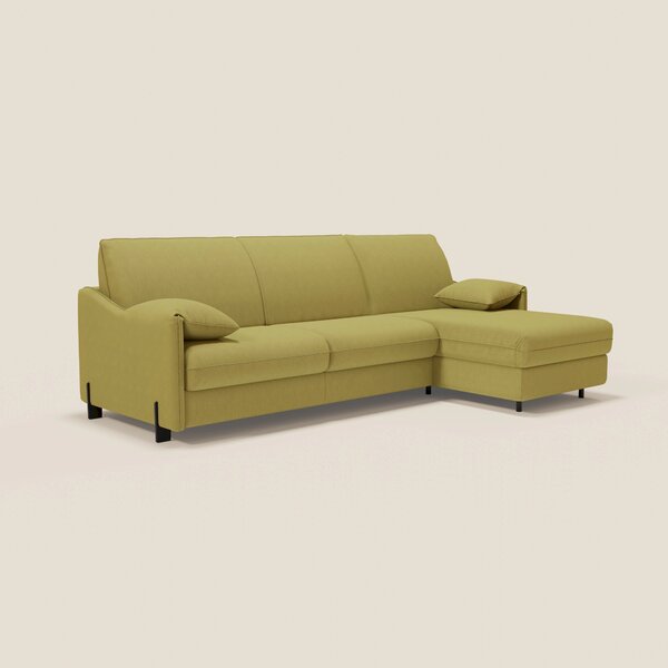 Primula divano letto angolare con materasso H18 cm - penisola contenit
