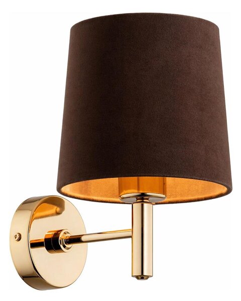 Brilagi - Applique da parete MONTE 1xE27/15W/230V marrone/oro