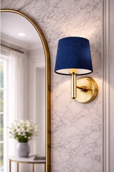 Brilagi - Applique da parete MONTE 1xE27/15W/230V blu/oro