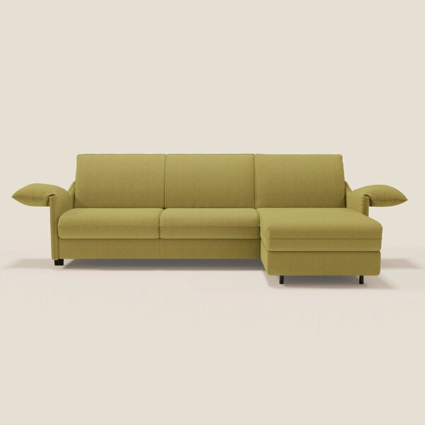 Primula divano letto angolare con materasso H18 cm - penisola contenit