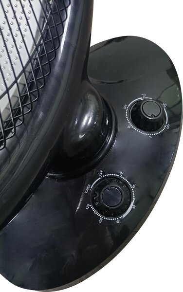 Zephir Stufa elettrica al Carbonio Potenza 900 Watt Oscillante con Timer colore Nero - ZCRB36