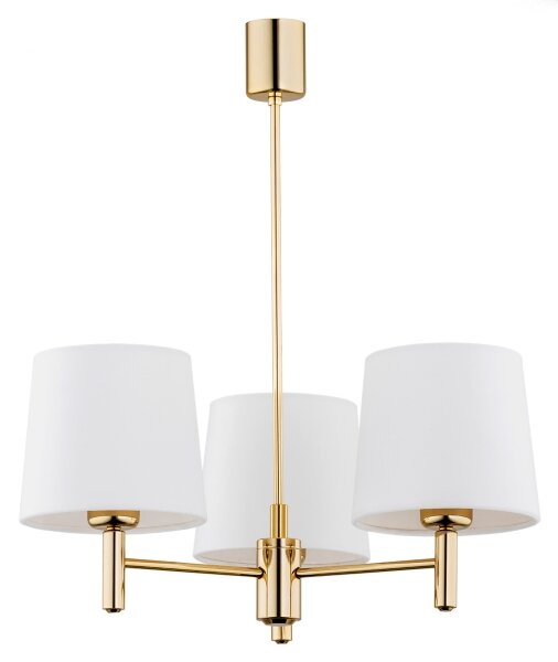 Brilagi - Lampadario su asta MONTE 3xE27/15W/230V crema/oro