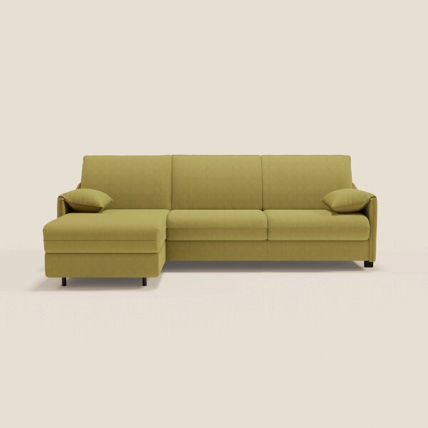 Primula divano letto angolare con materasso H18 cm - penisola contenit