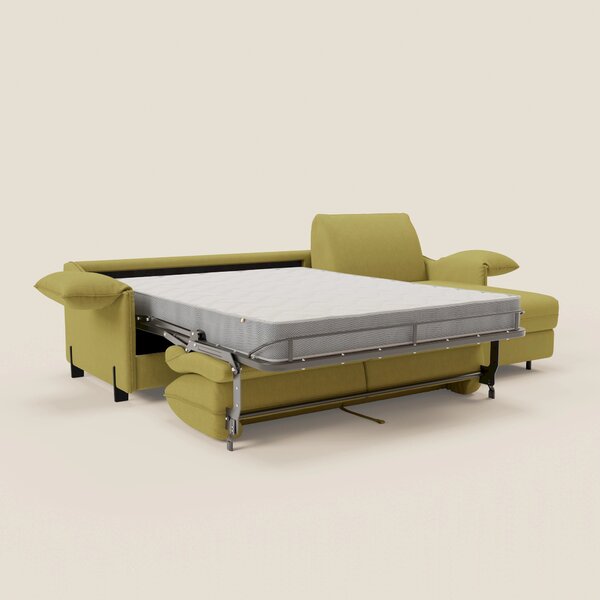Primula divano letto angolare con materasso H18 cm - penisola contenit