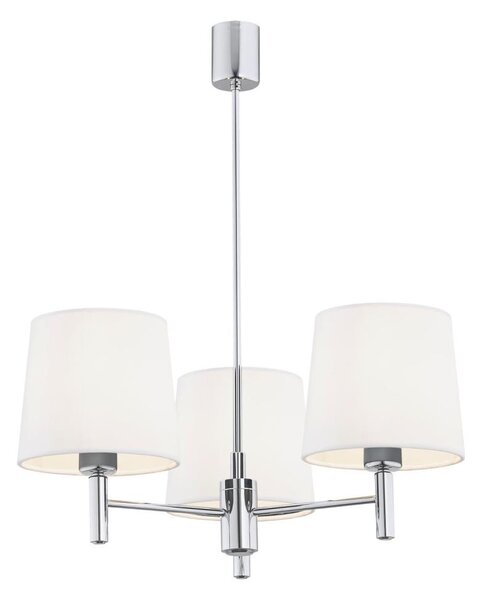 Brilagi - Lampadario a stelo MONTE 3xE27/15W/230V crema/cromo lucido