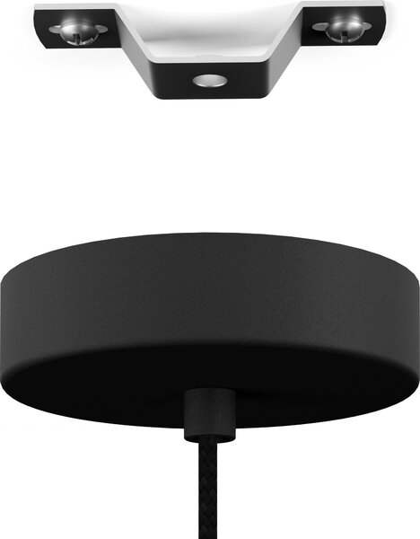 Eglo 43802 YORTH E27 lampada a sospensione Ø50mm nero argento