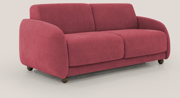 Giglio divano letto scandinavo japandi con materasso H18 cm in tessuto