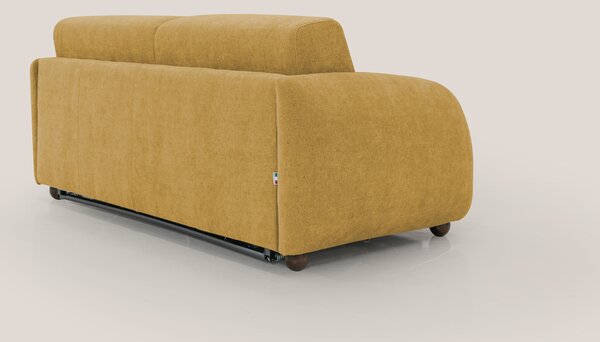 Giglio divano letto scandinavo japandi con materasso H18 cm in tessuto