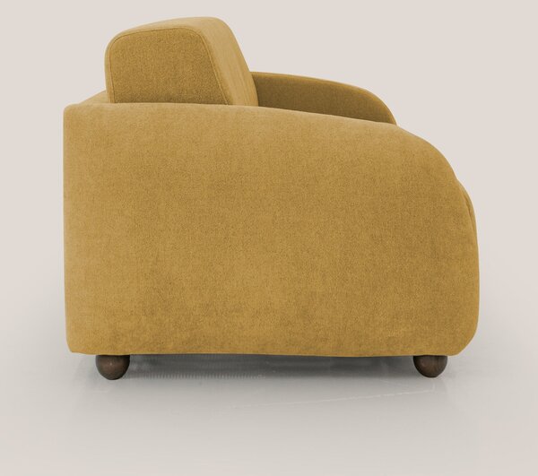 Giglio divano letto scandinavo japandi con materasso H18 cm in tessuto