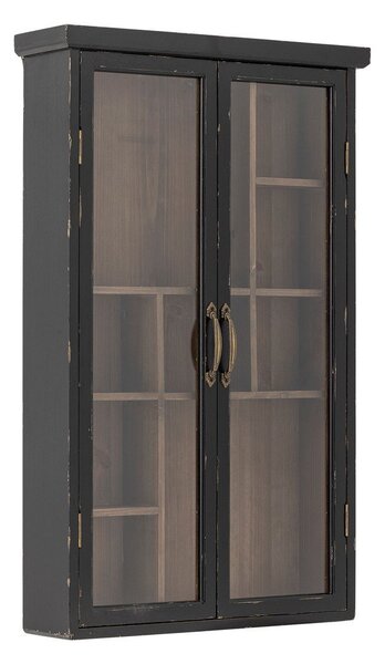 Vetrina nera in abete massiccio da appendere 50x80x14 cm Hazem – Bloomingville