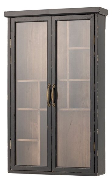 Vetrina nera in abete massiccio da appendere 50x80x14 cm Hazem – Bloomingville