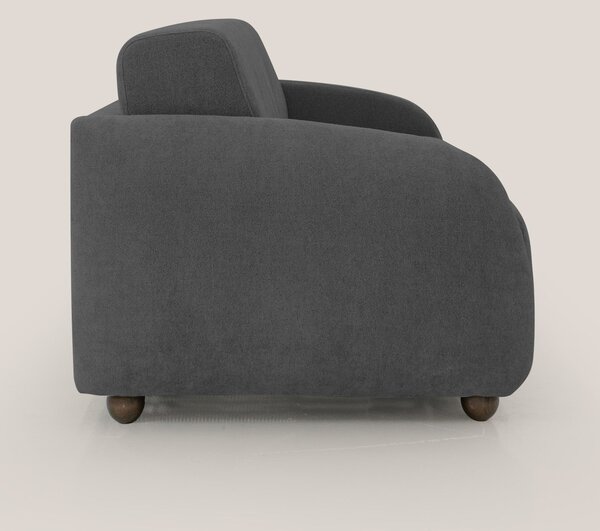 Giglio divano letto scandinavo japandi con materasso H18 cm in tessuto
