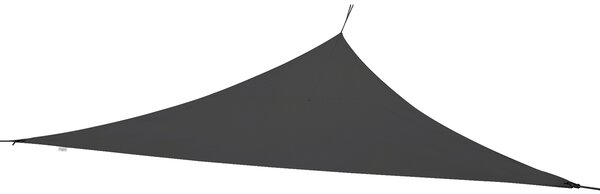 Vela ombreggiante triangolare grigio scuro 360 x 360 cm