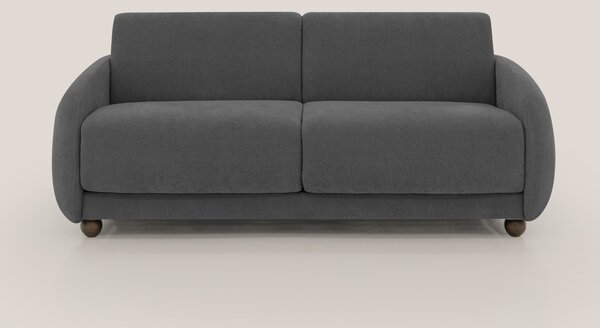 Giglio divano letto scandinavo japandi con materasso H18 cm in tessuto