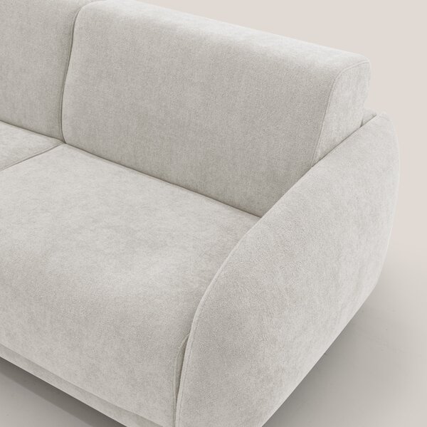 Giglio divano letto scandinavo japandi con materasso H18 cm in tessuto