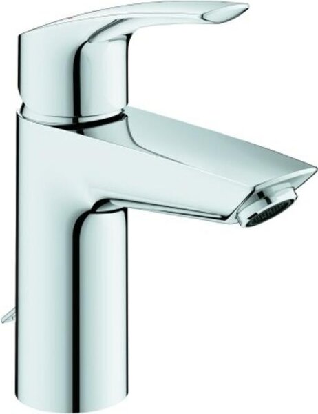 Miscelatore monocomando Grohe per lavabo Eurosmart 1/2", misura S, catena a scomparsa, cromo