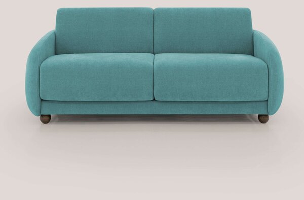 Giglio divano letto scandinavo japandi con materasso H18 cm in tessuto