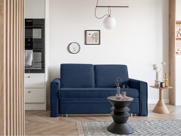 Divano letto blu scuro 168 cm Lucky Lucy - Miuform