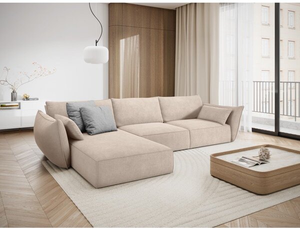 Divano angolare beige (angolo sinistro) Vanda - Mazzini Sofas