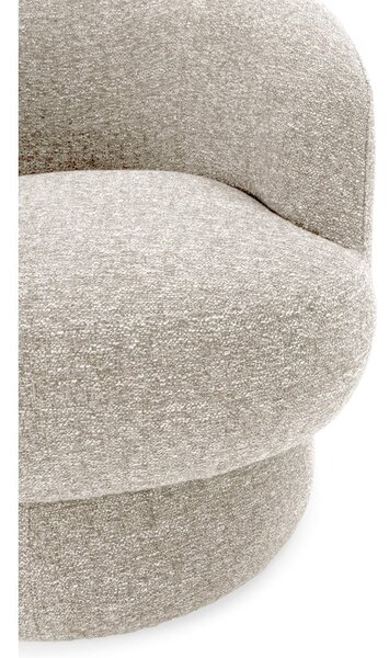 Poltrona beige girevole Dali – MOME