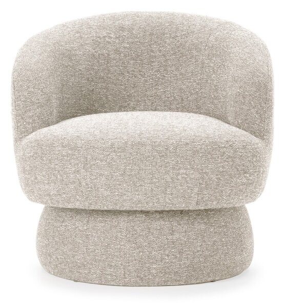 Poltrona beige girevole Dali – MOME