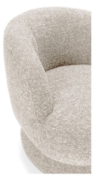 Poltrona beige girevole Dali – MOME
