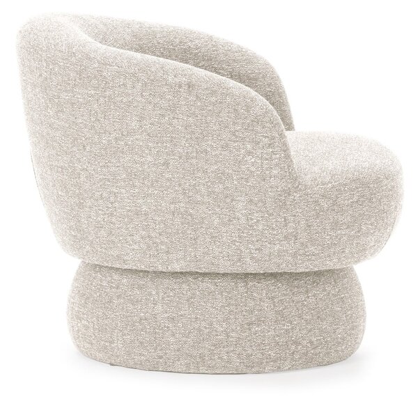 Poltrona beige girevole Dali – MOME