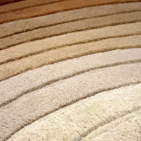Tappeto in lana color mattone 160x230 cm Puddle Ombre Wool - Flair Rugs