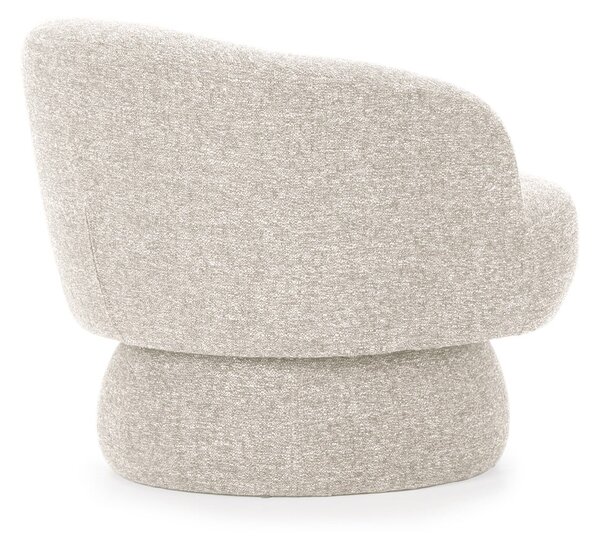 Poltrona beige girevole Dali – MOME