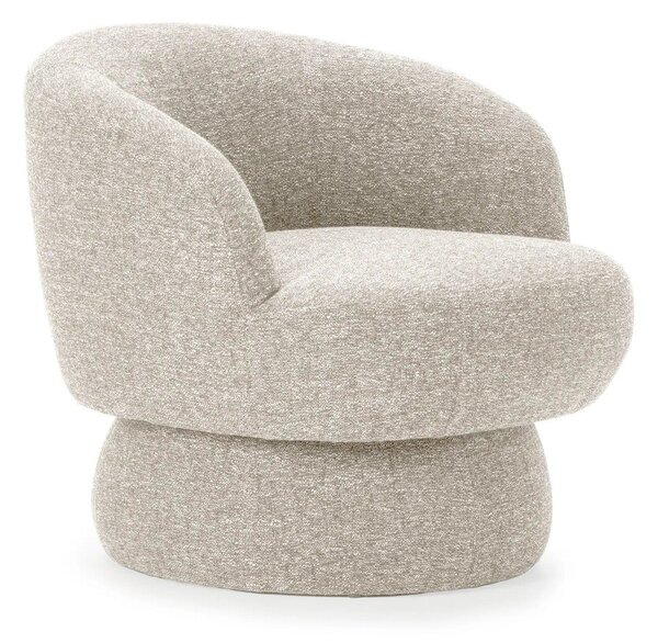 Poltrona beige girevole Dali – MOME