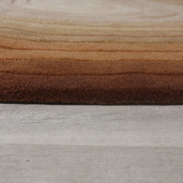 Tappeto in lana color mattone 160x230 cm Puddle Ombre Wool - Flair Rugs