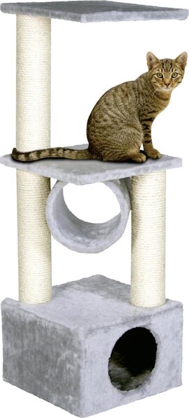 Albero per graffiare per gatti Flamingo, modello Baretti, colore grigio