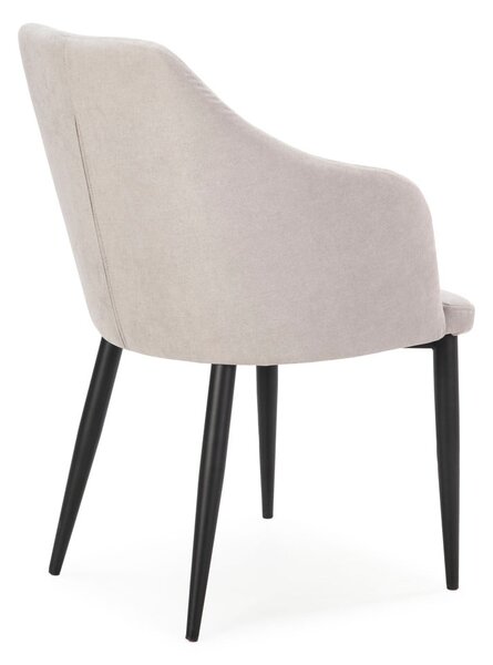 Set di sedie da pranzo grigio chiaro in imbottito 2 pz Nadi – Marckeric