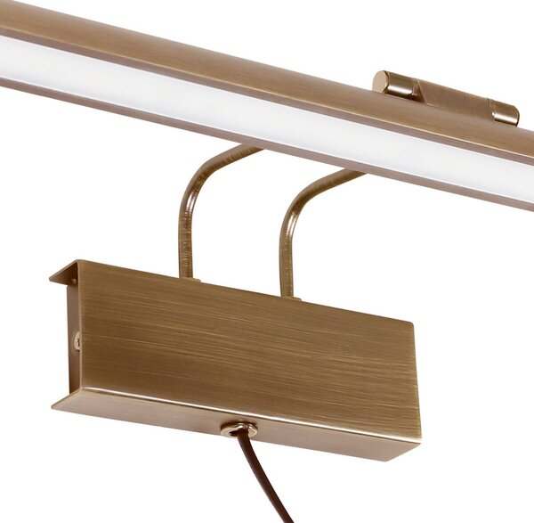 Steinhauer Applique a LED Litho, bronzo, metallo, CCT, larghezza 60 cm, dimmerabile, Bronzo / Ottone antico, Soggiorno / Sala da pranzo, Metallo, Applique