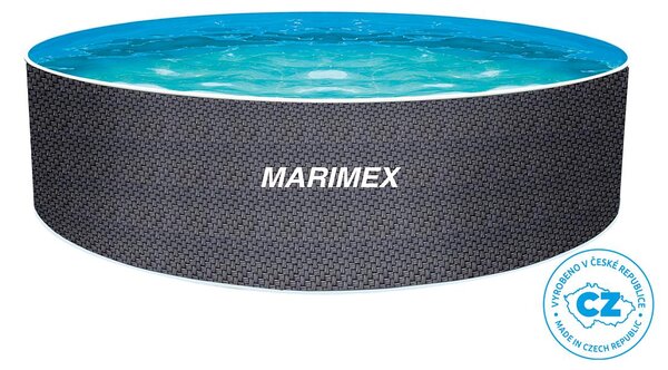 Piscina fuori terra con pareti in acciaio Orlando Pool 3,05 x 0,91 m RATTAN con skimmer