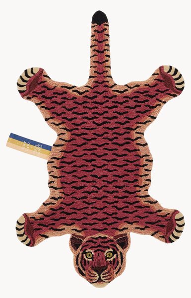 Tappeto in lana fatto a mano Wise Tiger Small