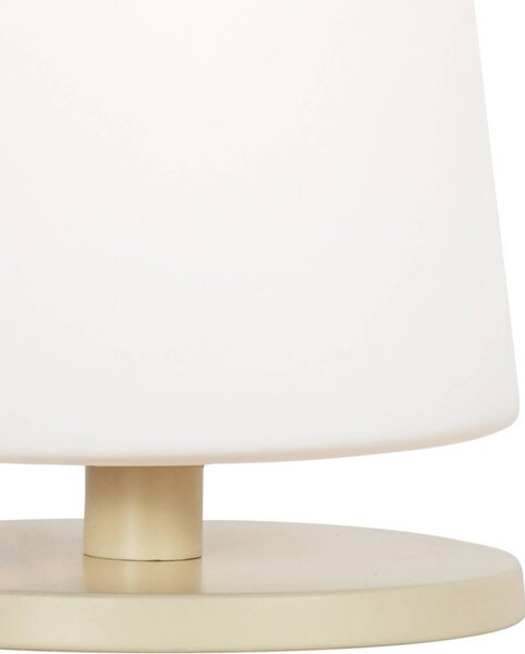 Steinhauer Lampada da tavolo Ancilla, Crema / Ambra, Soggiorno / Sala da pranzo, Metallo, Lampada da tavolo