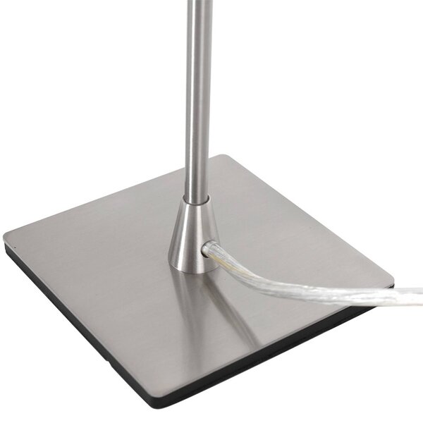 Steinhauer Lampada da tavolo Ancilla, Alluminio / Grigio / Zincato, Soggiorno / Sala da pranzo, Metallo, Lampada da tavolo