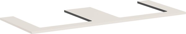 Hansgrohe Xilesa E Console avec 2 découpes pour lavabo à poser, 1375x550x16mm, 54274780, 54274780