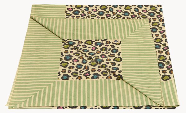 Plaid in cotone fatto a mano con borsa tote Disco