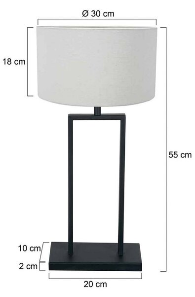 Steinhauer Lampada da tavolo Stang, Nero, Soggiorno / Sala da pranzo, Metallo, Lampada da tavolo