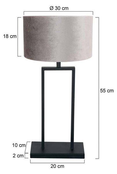 Steinhauer Lampada da tavolo Stang, Nero, Soggiorno / Sala da pranzo, Metallo, Lampada da tavolo