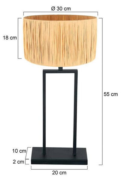 Steinhauer Lampada da tavolo Stang, Nero, Soggiorno / Sala da pranzo, Metallo, Lampada da tavolo