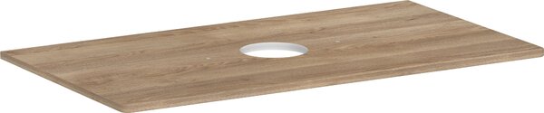 Hansgrohe Xelu Q Console avec découpe ronde au centre, 980x550, pour vasque à poser, sans trou pour robinet, 54114230, 54114230