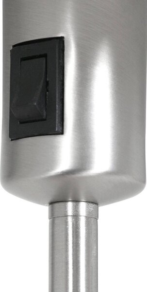 Mexlite Lampada da tavolo Noor, Alluminio / Grigio / Zincato, Soggiorno / Sala da pranzo, Metallo, Lampada da tavolo