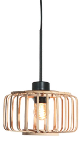 Steinhauer Lampada a sospensione Sparkled Light, dimmerabile, Legno chiaro, Soggiorno / Sala da pranzo, bambù, Lampada a sospensione